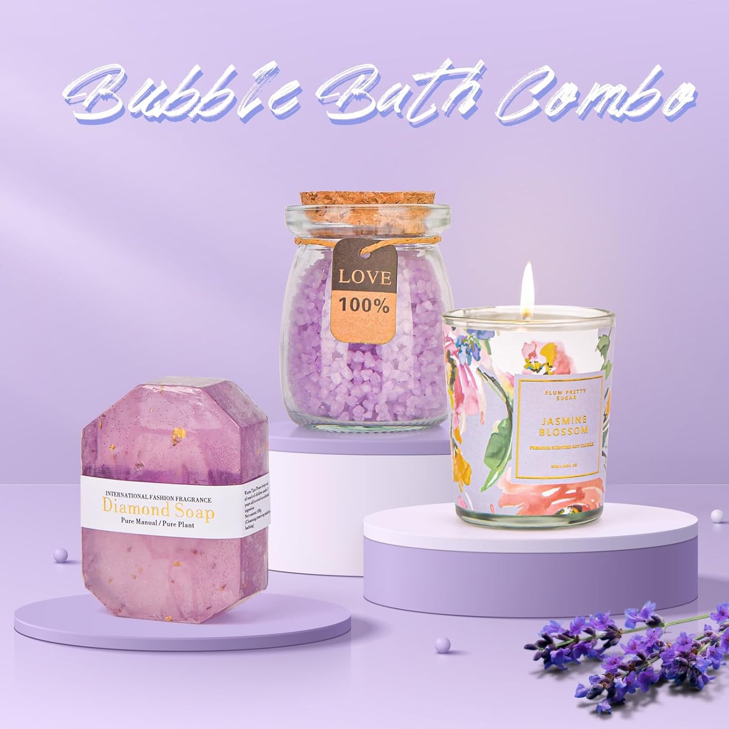 Christmas & Birthday Gifts for Her - Relaxing Spa Bath Basket Set & Self Care Gifts for Women