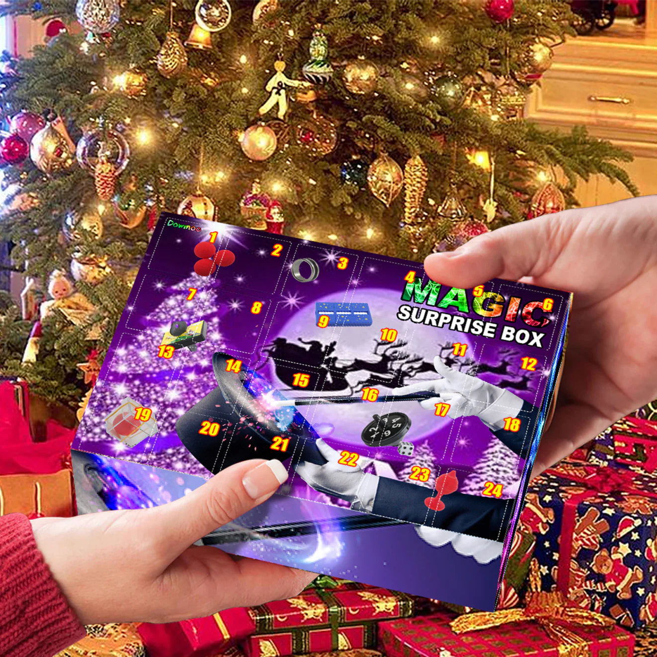 Magic Decompression Blind Box Christmas Atmosphere Gift Magic Props Blind Box Magic Toy Blind Box