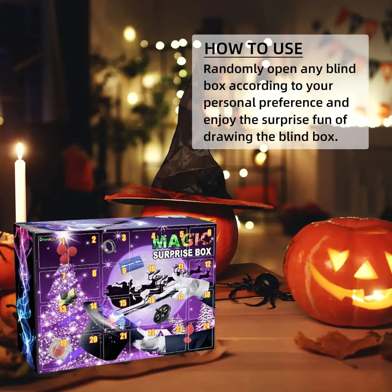 Magic Decompression Blind Box Christmas Atmosphere Gift Magic Props Blind Box Magic Toy Blind Box