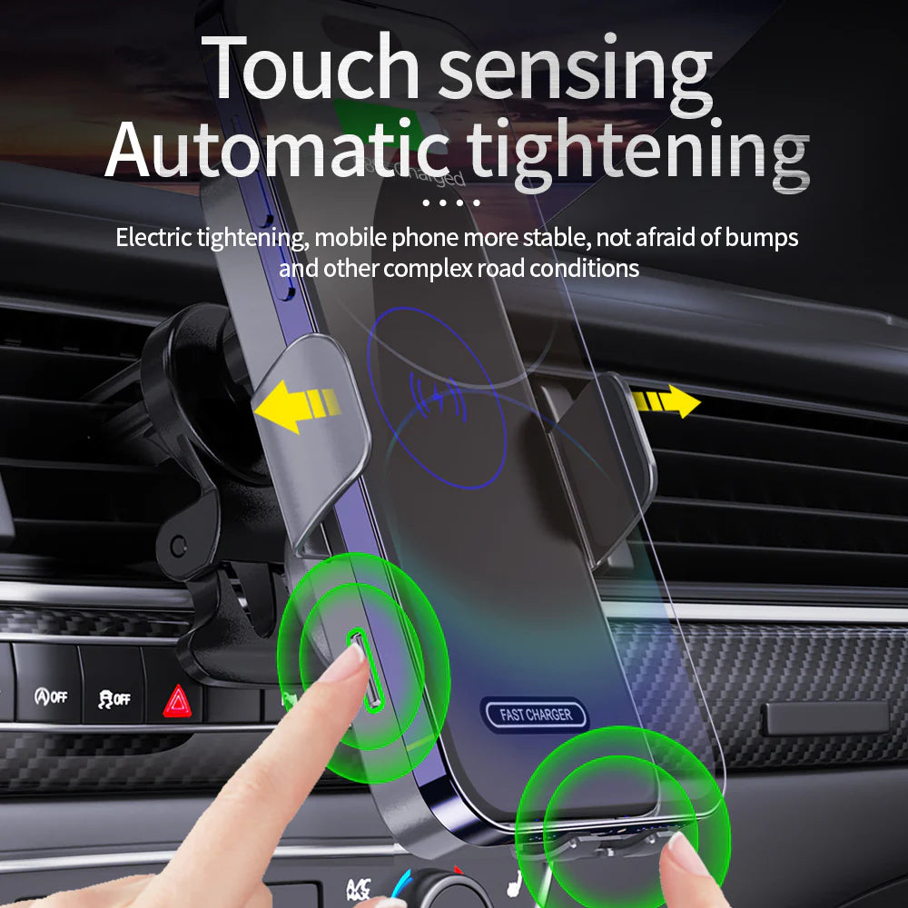 Wireless 15W Fast Charging Car Phone Holder